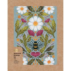 Denik Honeybee Tea Blank Notecard and Envelope Set
