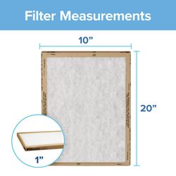 Filtrete 10 in. W X 20 in. H X 1 in. Synthetic 2 MERV Flat Panel Filter 2 pk
