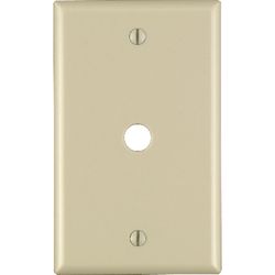 Leviton Ivory 1 gang Thermoset Plastic Cable/Telco Wall Plate 1 pk