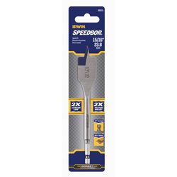 IRWIN Speedbor 15/16 in. X 6 in. L Carbon Steel Wood Boring Bit Hex Shank 1 pc
