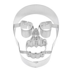 R&M International Corp 3 in. L Skull Cookie Cutter Silver 1 pc