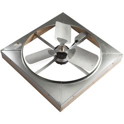 Master Flow 9 in. H X 27.25 in. W X 31.5 in. L White Steel Whole House Fan With Shutter