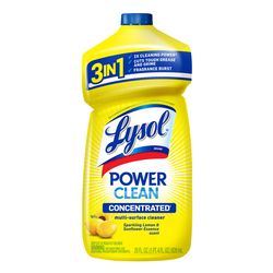 Lysol Sparkling Lemon & Sunflower Essence Scent Concentrated Multi-Surface Cleaner Liquid 28 oz