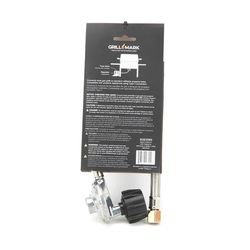Grill Mark Stainless Steel Gas Line Hose and Regulator 21 in. L For Universal