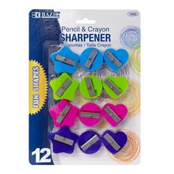 Bazic Products Assorted Manual Pencil Sharpener