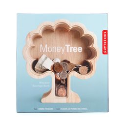 Kikkerland Tree Money Bank Acrylic/Metal/Wood 1 pk