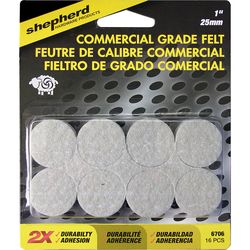 Shepherd Hardware Felt Self Adhesive Protective Pad Beige Round 1 in. W 1 pk