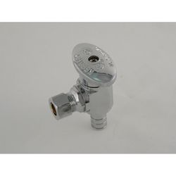 Ace 1/2 in. 3/8 in. Brass Angle Stop Valve