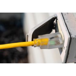 Southwire Outdoor 50 ft. L Yellow Extension Cord 14/3
