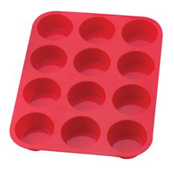 Harold Import 10 in. W X 13-1/2 in. L Muffin Pan Red 1 pc