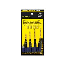 Eazypower Isomax Assorted X Assorted  D High Speed Steel Countersink Countersink Set 4 pc