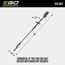 EGO Commercial PSX2510 10 in. 56 V Battery Pole Saw Tool Only 1/4 in.