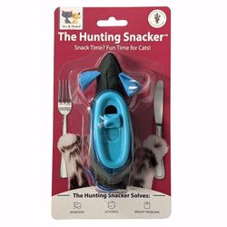 Spot Doc & Phoebe The Hunting Snacker Black/Blue Mouse Shaped Plastic Pet Feeder For Cats
