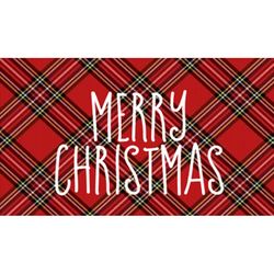 Direct Home Textiles Group 18 in. W X 30 in. L Multi-Color Christmas Wrapping Paper Rubber Door Mat