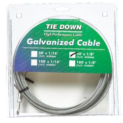 Tie Down Engineering 1/8 in. D X 50 ft. L Galvanized Steel Aircraft Cable