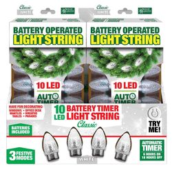 Magic Seasons LED White 10 ct String Christmas Lights