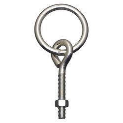 National Hardware Small Zinc-Plated Silver Steel 3-3/4 in. L Ring with Eye Bolt 160 lb 1 pk