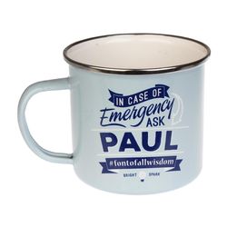 Top Guy Paul 14 oz Multicolored Steel Enamel Coated Mug 1 pk