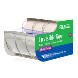 Bazic Products 3/4 in. W X 500 in. L Invisible Tape
