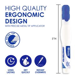 Bazic Products White Correction Pen 0.2 oz 1 pk