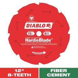 Diablo HardieBlade 12 in. D X 1 in. Polycrystalline Diamond Fiber Cement Blade 8 teeth 1 pk