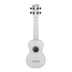 Kala Brand Music Co. Frosted Glass Transparent Waterman Soprano Ukulele Plastic 1 pk