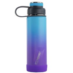 EcoVessel Boulder 20 oz Lavender Fields BPA Free Insulated Water Bottle w/ Strainer