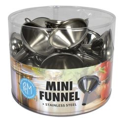 R&M International Corp Silver Stainless Steel Mini Funnel