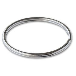 Lucky Line Nickel-Plated Steel Silver Split Key Ring