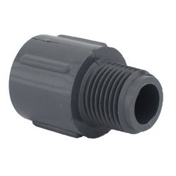 Charlotte Pipe Schedule 80 3 in. Socket X 3 in. D MPT PVC 11-11/16 in. Male Adapter 1 pk