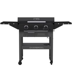 Charbroil 3 Burner Liquid Propane Outdoor Griddle with Hood Black