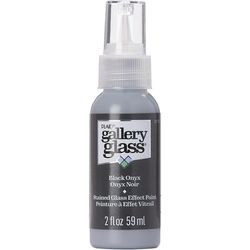 Gallery Glass Black Onyx Craft Paint Interior 2 oz