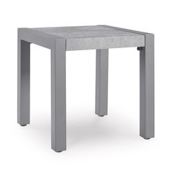 Signature Design by Ashley Moonlight Gray Square Stone End Table