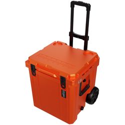Cubix Outdoors QuadraX Ember Orange 46 qt Roller Cooler