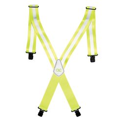CLC Hi-Viz 4.25 in. L X 2 in. W Nylon Suspenders Yellow 1 pair