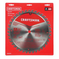 CRAFTSMAN 10 in. D X 5/8 in. Carbide Circular Saw Blade 40 teeth 1 pk