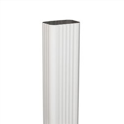 Amerimax 2 in. H X 3 in. W X 120 in. L White Aluminum Rectangular Downspout