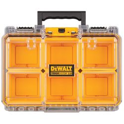DeWalt ToughSystem 2.0 10.47 in. W X 5.2 in. H Half-Size Organizer Polypropene 6 compartments Yellow