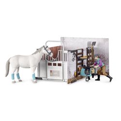 Bruder Bworld Horse Barn Toy Set Multicolored