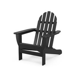 POLYWOOD Ivy Terrace Black HDPE Frame Chair