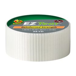 Duck EZ Tear 1.88 in. W X 25 yd L Reinforced Packaging Tape