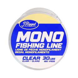 J- RIgged 30 lb. cap. Monofilament Fishing Line 185 yd