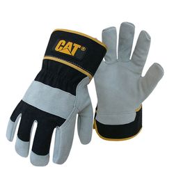 CAT Men's Indoor/Outdoor Palm Gloves Black/Gray L 1 pair