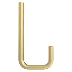 National Hardware Reed Medium Brushed Gold Steel 4 in. L Hook 60 lb 1 pk