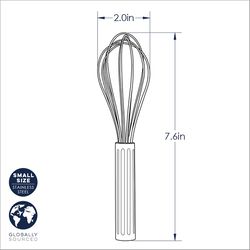 Nordic Ware Silver Stainless Steel Whisk
