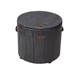 ECOFUEGO 14.57 in. W Concrete Modern Round Wax Fire Pit