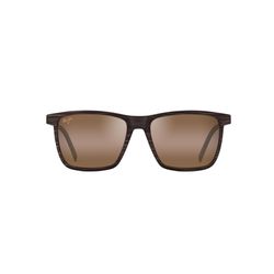 Maui Jim One Way Sunglasses Unisex Brown Stripe Frame HCL Bronze Lens Polarized