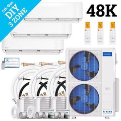 MRCOOL DIY 5th Gen (12 kbtu, 12 kbtu, 24 kbtu) 3 Zone 55000 BTU 22 SEER Ductless Mini Split Heat Pum