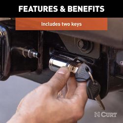 CURT 5/8"D x 6-3/8"L Hitch Lock