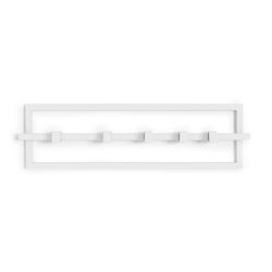 Umbra Cubiko 21 in. L White Stainless Steel Hook Rack 1 pk
